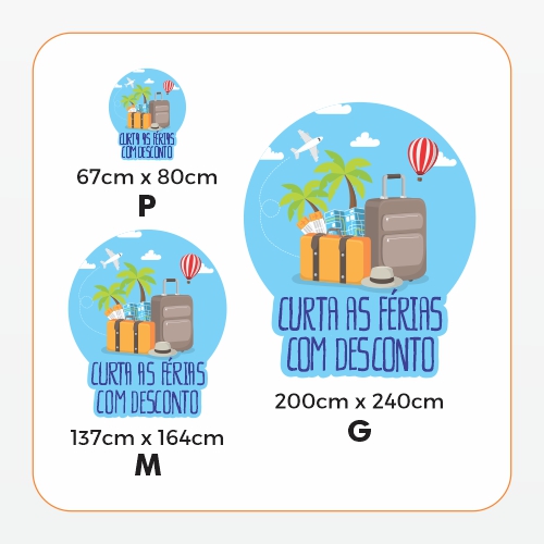 Adesivo de Vitrine - Férias - Curta as Férias